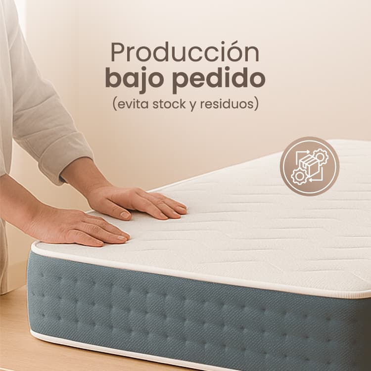Producción bajo pedido (evita stock y residuos)